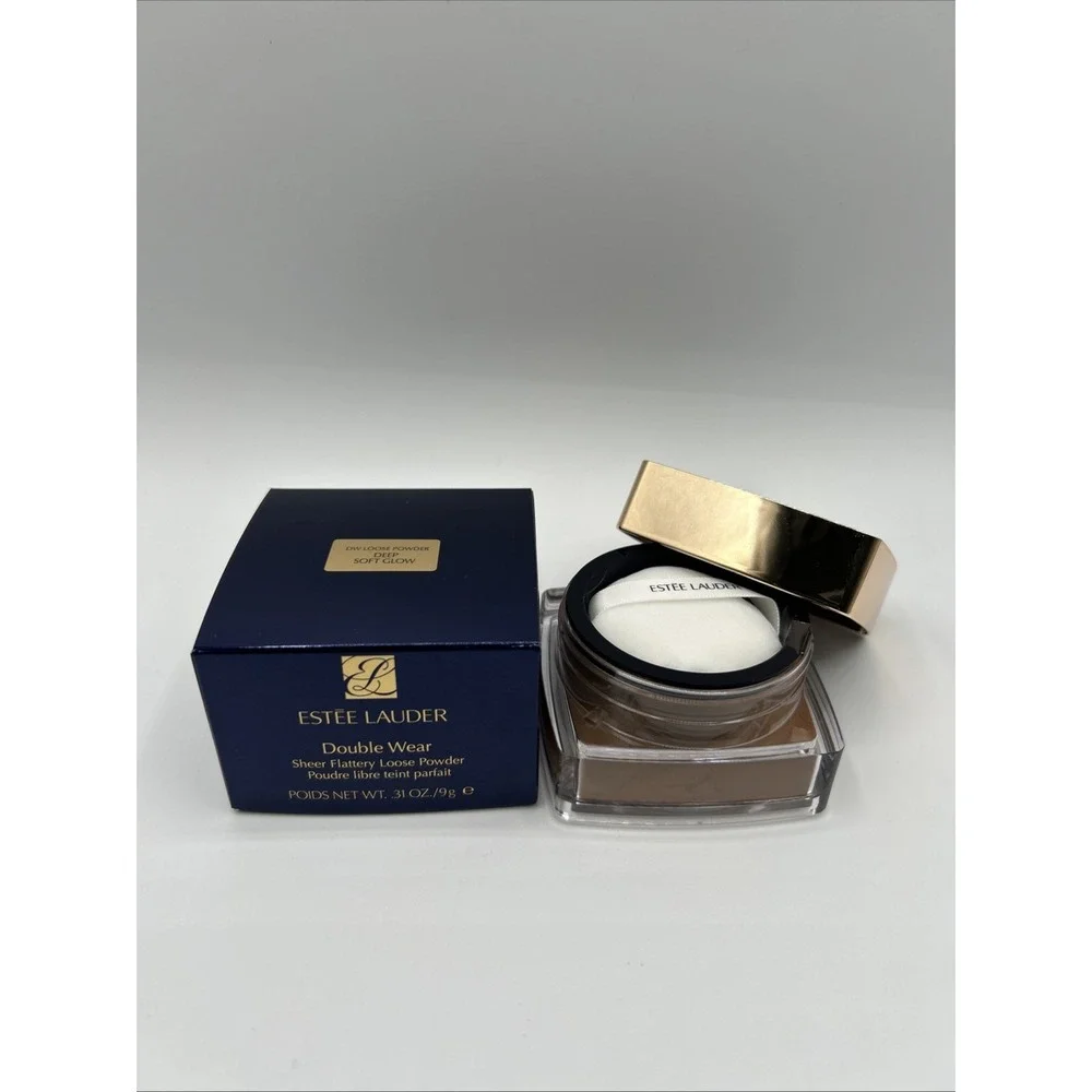 Estee Lauder Double Wear Sheer Flattery Loose Powder Deep Soft Glow .31oz NEW